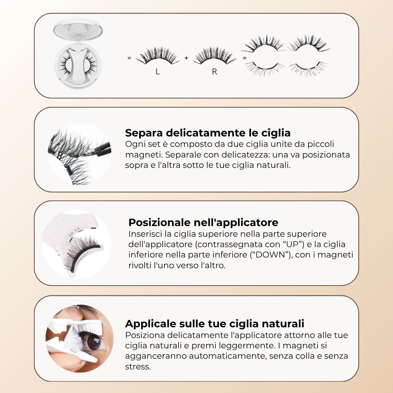 Ciglia magnetiche